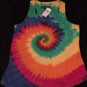 Tie-Dye Stay Weird Tank